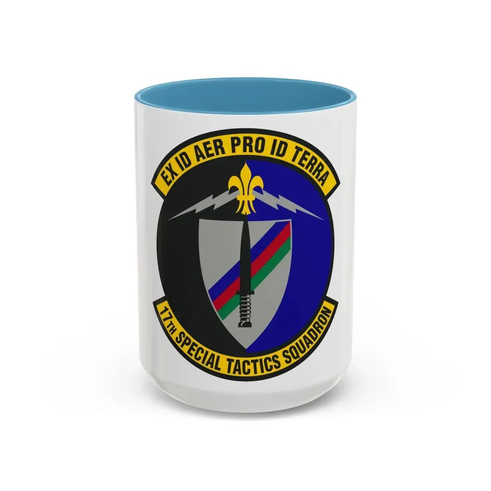 17th Special Tactics Squadron (U.S. Air Force) Accent Coffee Mug 15oz Light Blue - Go Mug Yourself