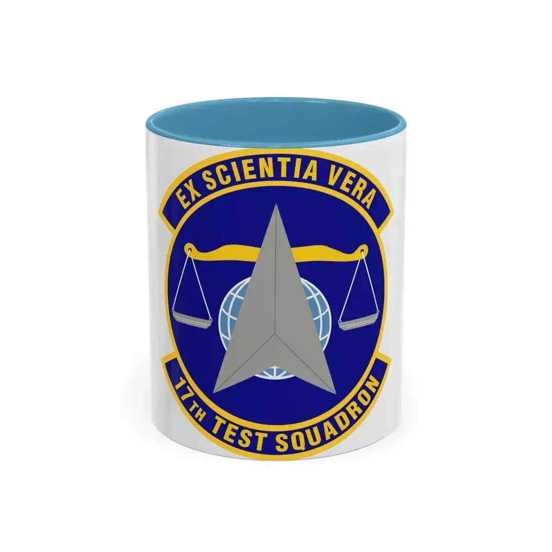 17th Test Squadron (U.S. Air Force) Accent Coffee Mug 11oz Light Blue - Go Mug Yourself