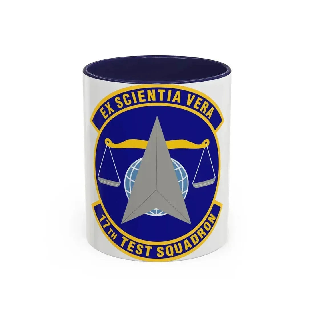 17th Test Squadron (U.S. Air Force) Accent Coffee Mug 11oz Navy - Go Mug Yourself