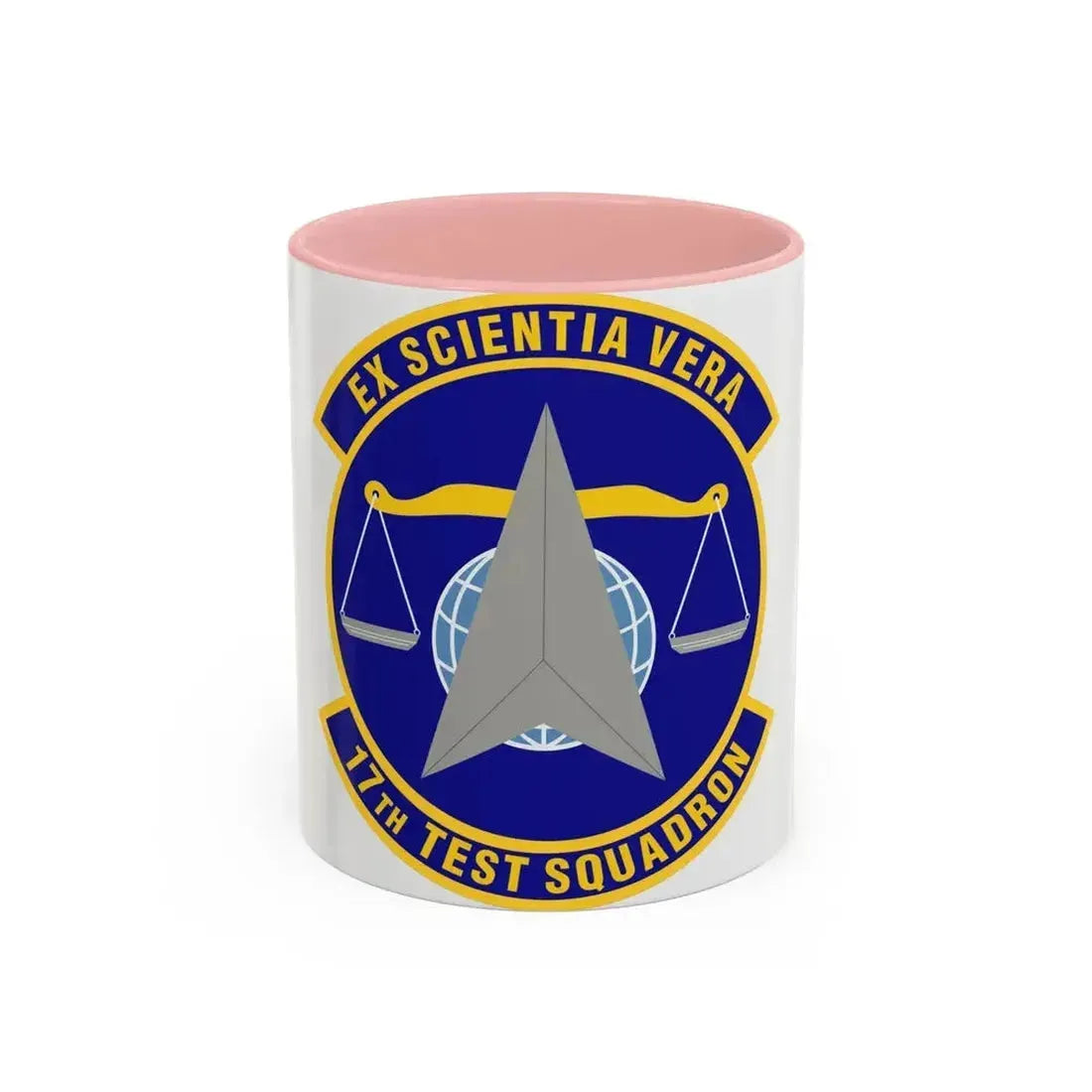 17th Test Squadron (U.S. Air Force) Accent Coffee Mug 11oz Pink - Go Mug Yourself