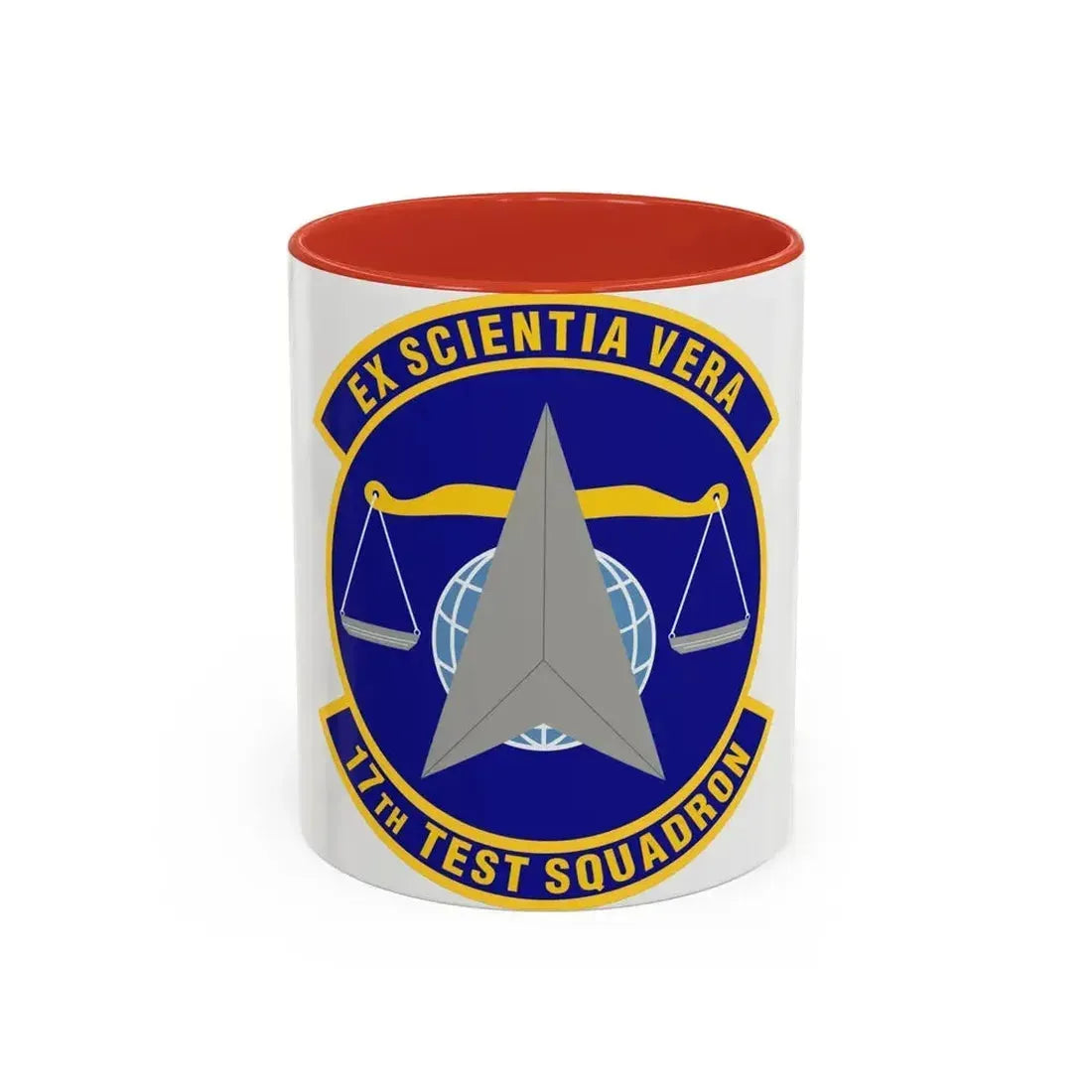 17th Test Squadron (U.S. Air Force) Accent Coffee Mug 11oz Red - Go Mug Yourself
