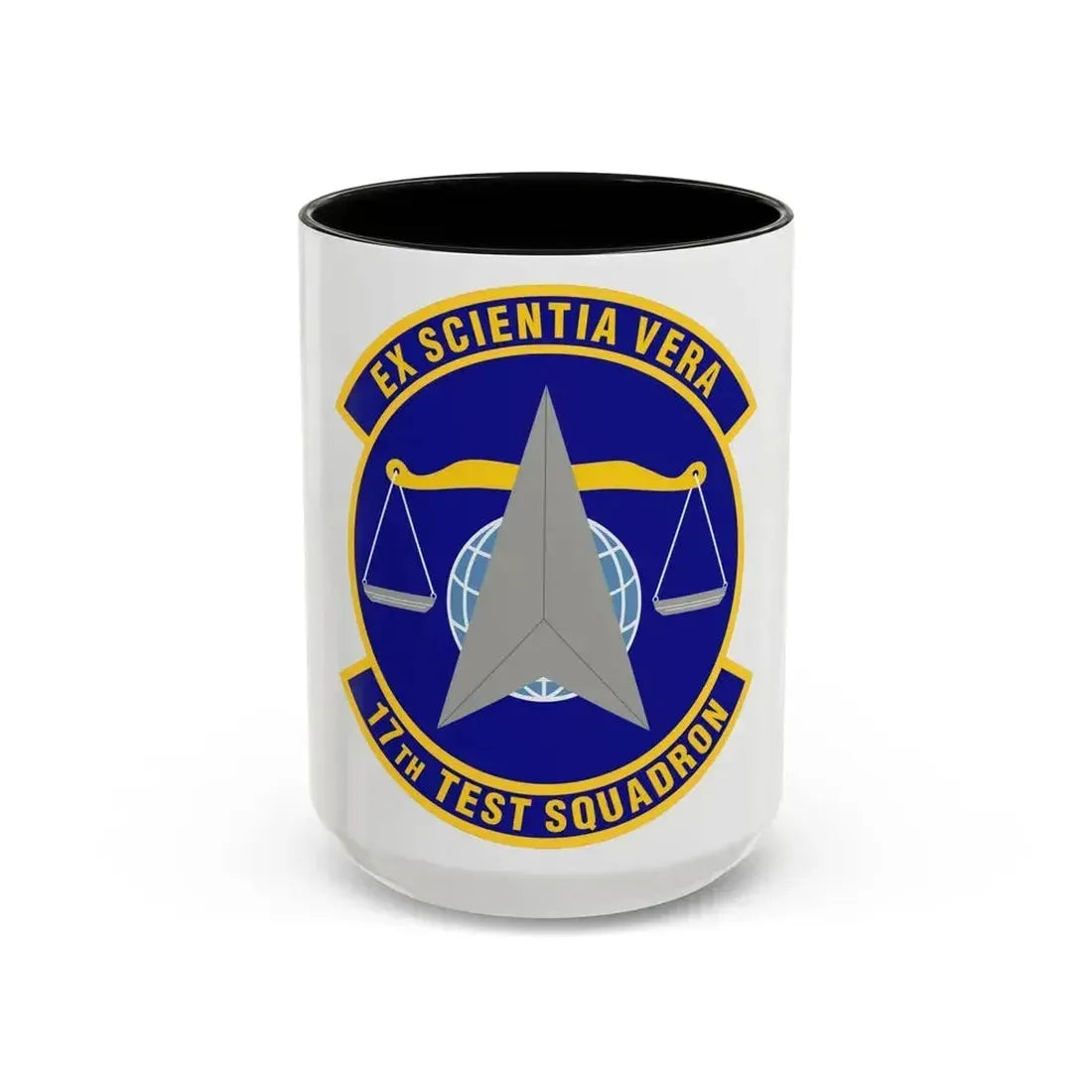 17th Test Squadron (U.S. Air Force) Accent Coffee Mug 15oz Black - Go Mug Yourself