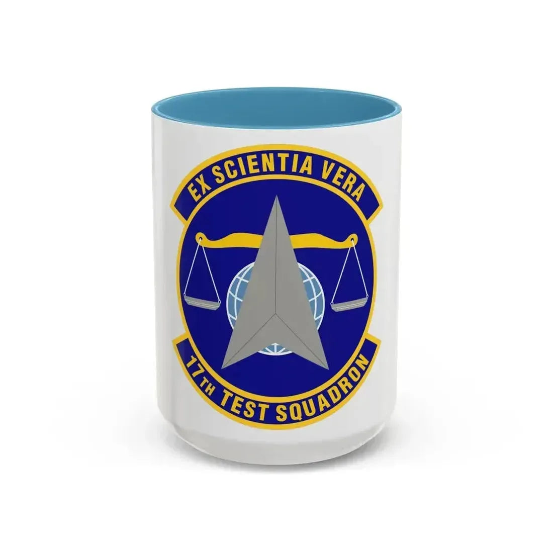 17th Test Squadron (U.S. Air Force) Accent Coffee Mug 15oz Light Blue - Go Mug Yourself