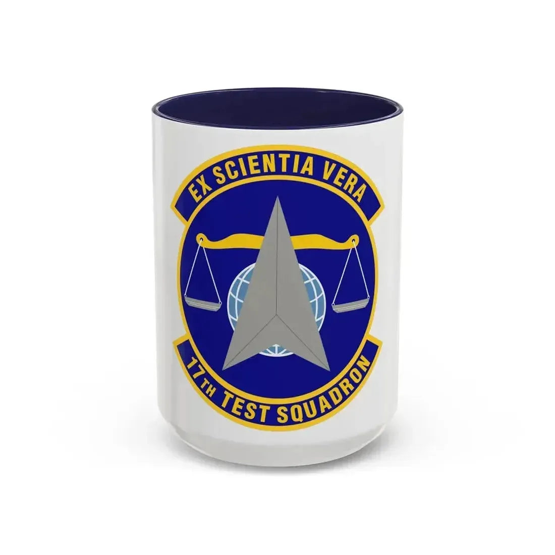 17th Test Squadron (U.S. Air Force) Accent Coffee Mug 15oz Navy - Go Mug Yourself
