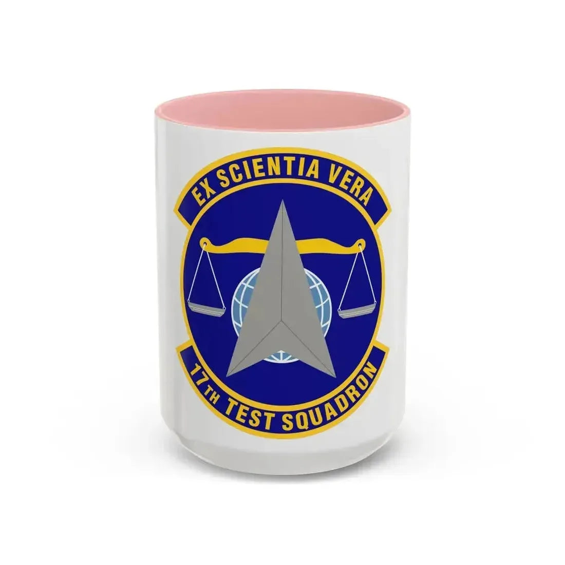 17th Test Squadron (U.S. Air Force) Accent Coffee Mug 15oz Pink - Go Mug Yourself