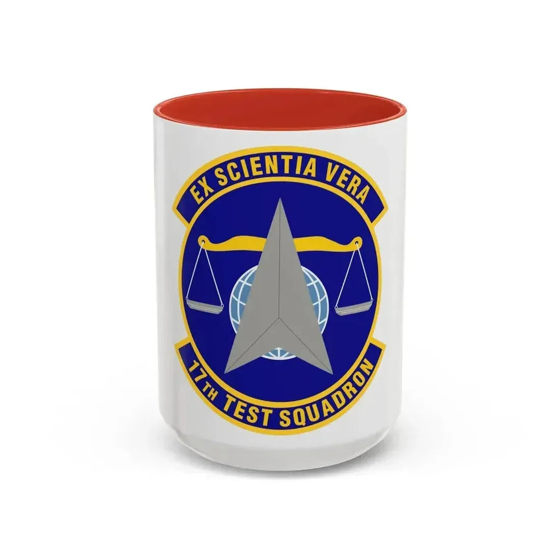 17th Test Squadron (U.S. Air Force) Accent Coffee Mug 15oz Red - Go Mug Yourself