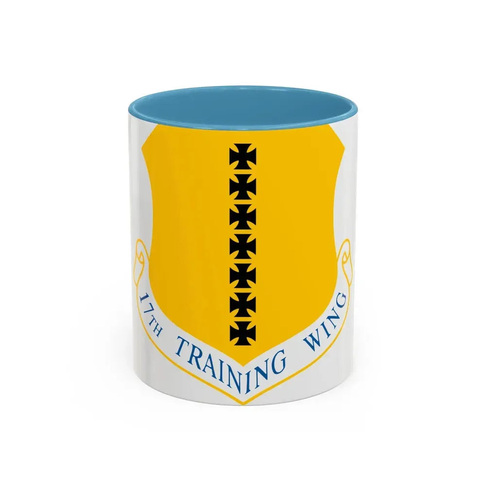 17th Training Wing (U.S. Air Force) Accent Coffee Mug 11oz Light Blue - Go Mug Yourself