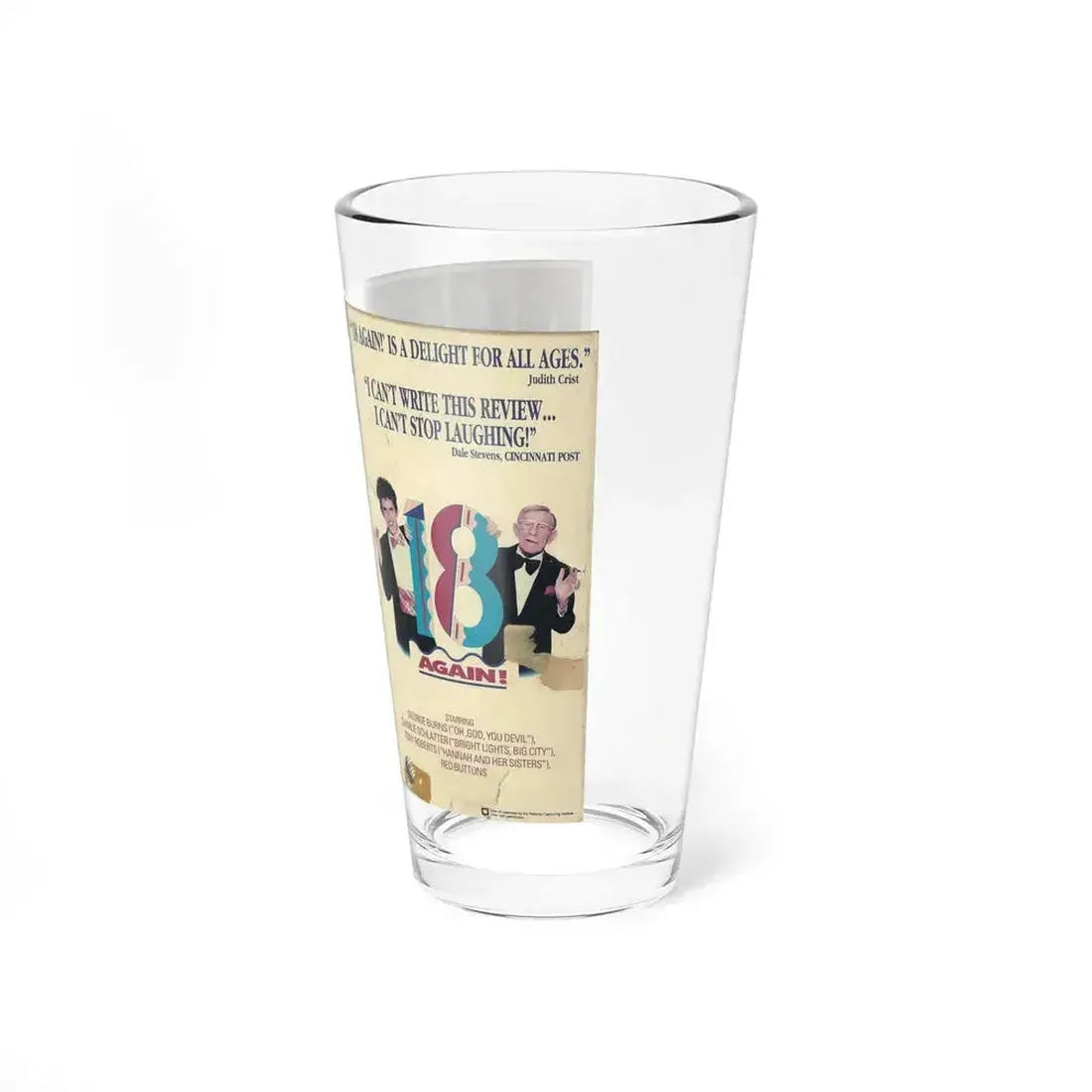 18 AGAIN (VHS COVER) Pint Glass 16oz - Go Mug Yourself