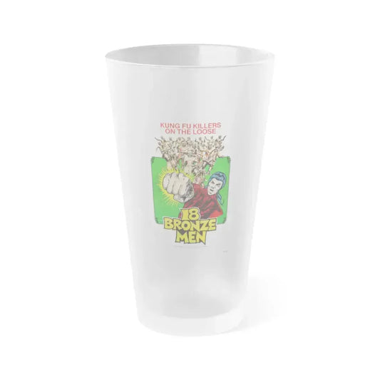 18 BRONZE MEN 1976 Movie Poster - Frosted Pint Glass 16oz 16oz Frosted - Go Mug Yourself
