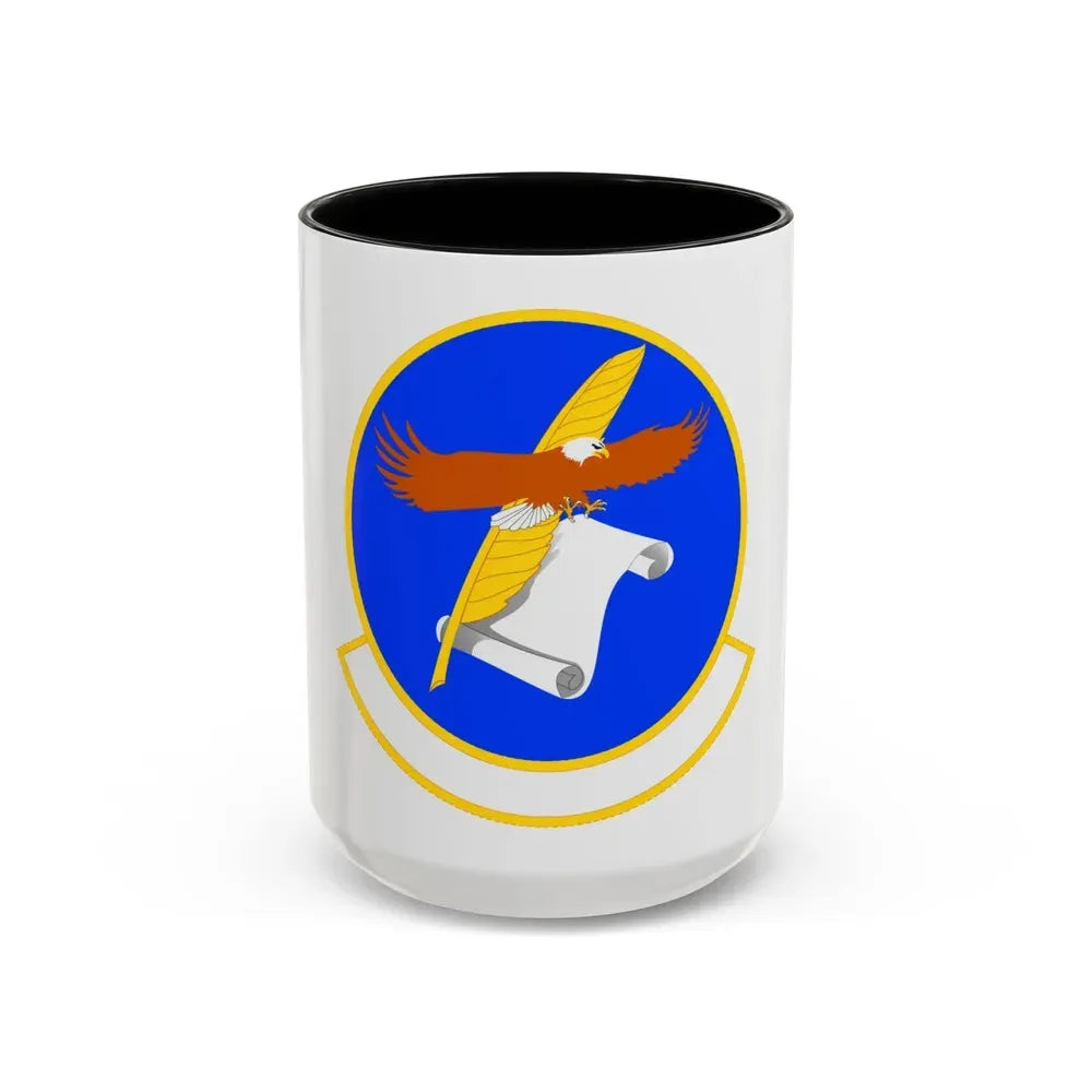 18 Contracting Squadron PACAF (U.S. Air Force) Accent Coffee Mug 15oz Black - Go Mug Yourself