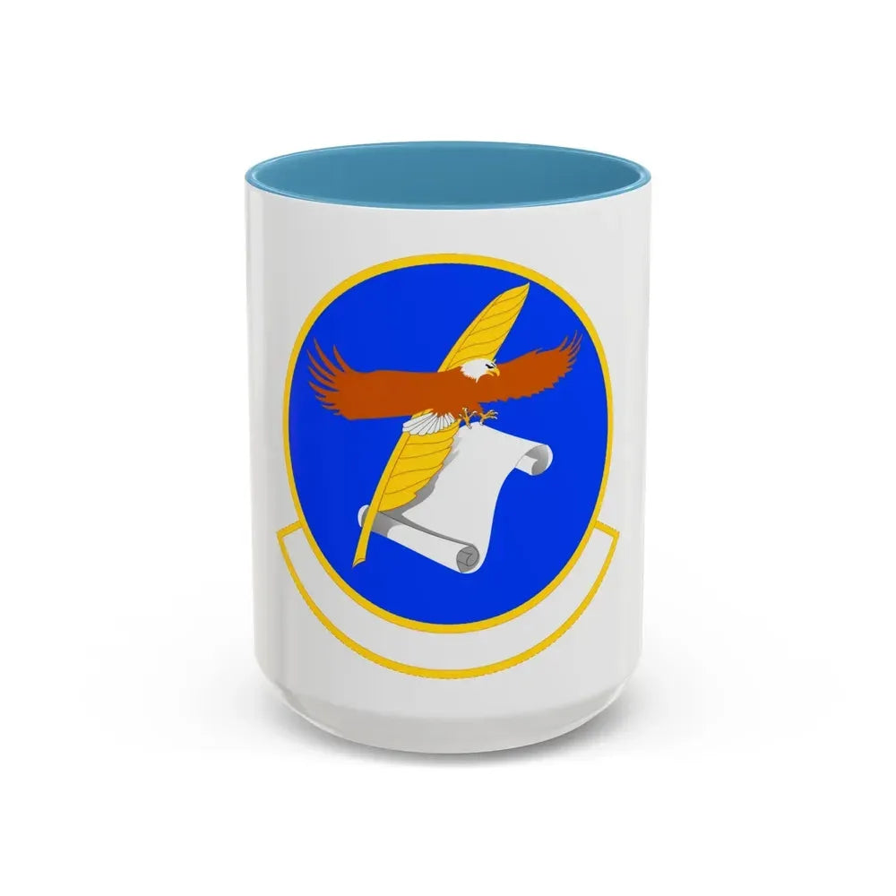 18 Contracting Squadron PACAF (U.S. Air Force) Accent Coffee Mug 15oz Light Blue - Go Mug Yourself