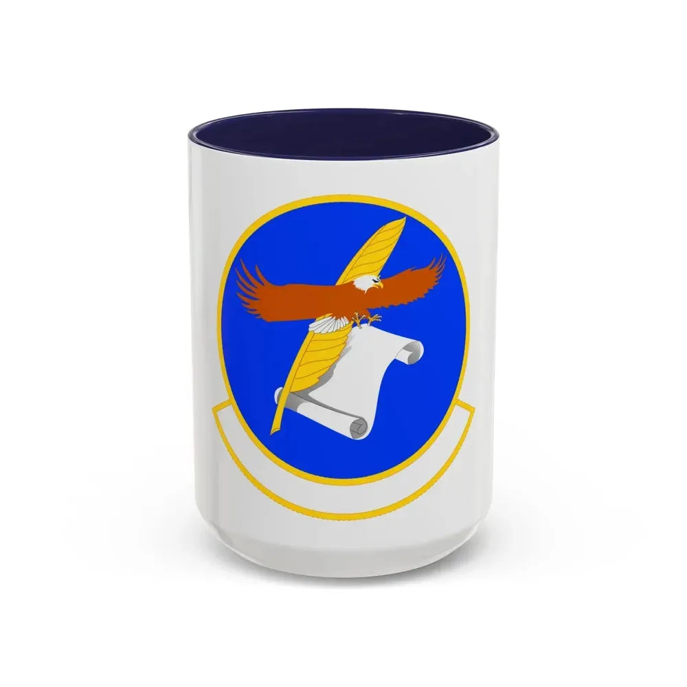 18 Contracting Squadron PACAF (U.S. Air Force) Accent Coffee Mug 15oz Navy - Go Mug Yourself