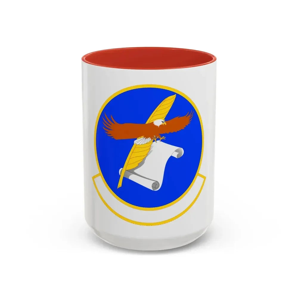 18 Contracting Squadron PACAF (U.S. Air Force) Accent Coffee Mug 15oz Red - Go Mug Yourself