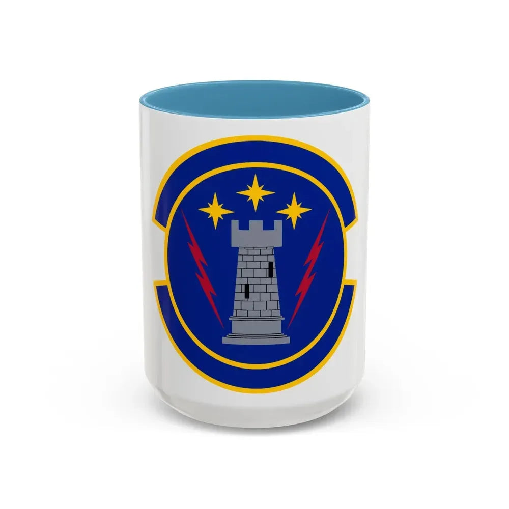 18 Maintenance Operations Squadron PACAF (U.S. Air Force) Accent Coffee Mug 15oz Light Blue - Go Mug Yourself
