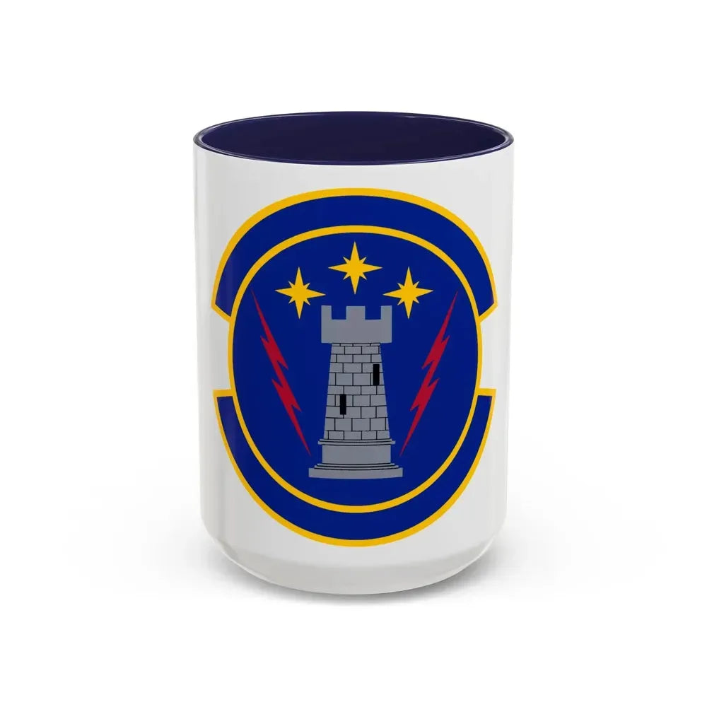18 Maintenance Operations Squadron PACAF (U.S. Air Force) Accent Coffee Mug 15oz Navy - Go Mug Yourself