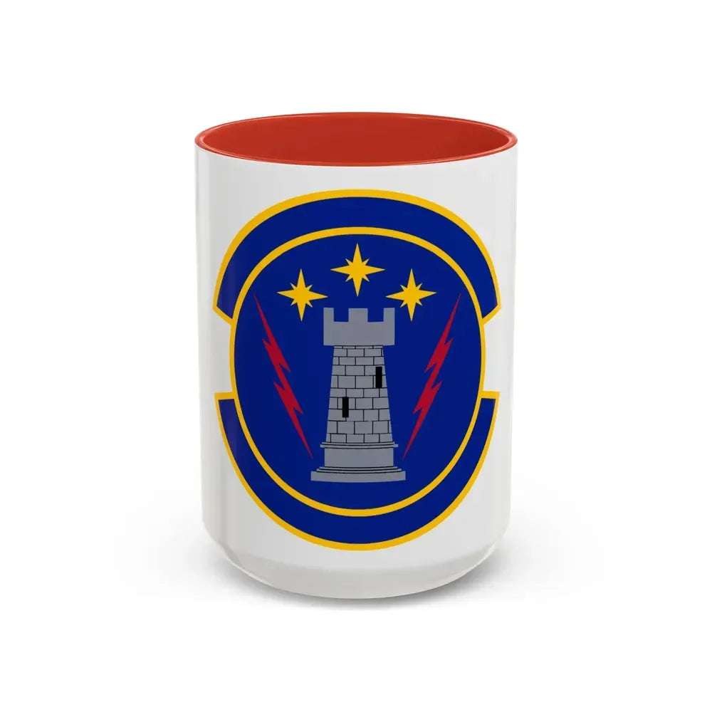 18 Maintenance Operations Squadron PACAF (U.S. Air Force) Accent Coffee Mug 15oz Red - Go Mug Yourself