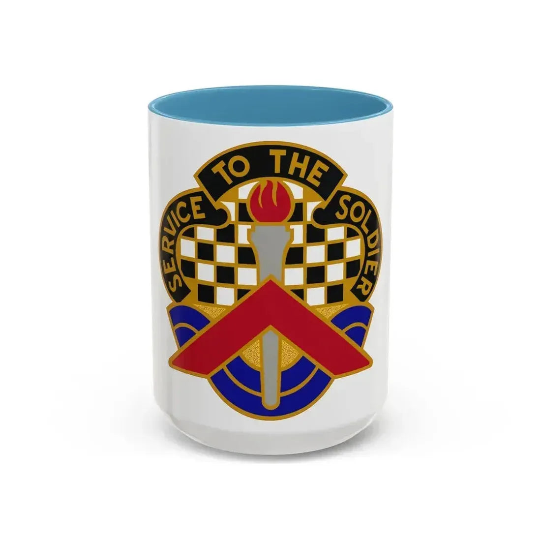 18 Personnel Services Battalion (U.S. Army) Accent Coffee Mug 15oz Light Blue - Go Mug Yourself