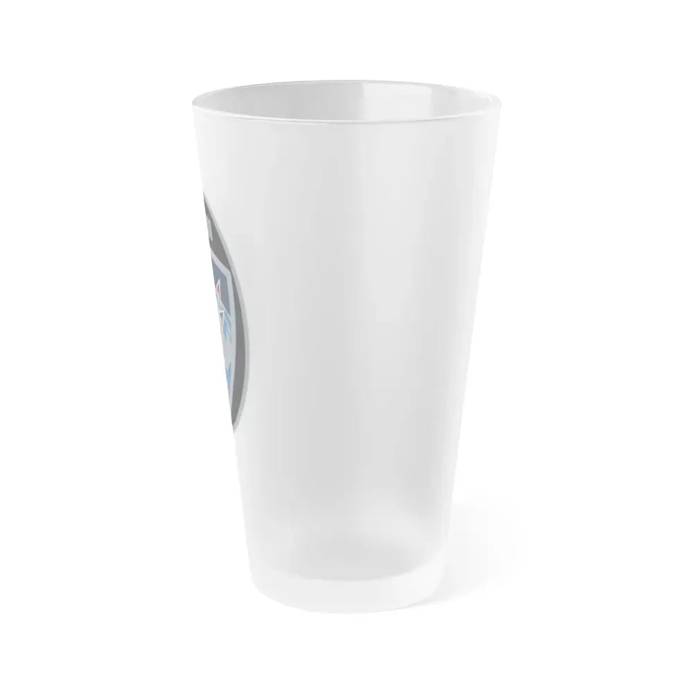 18 Space Defense Squadron (U.S. Space Force) Frosted Pint Glass 16oz - Go Mug Yourself