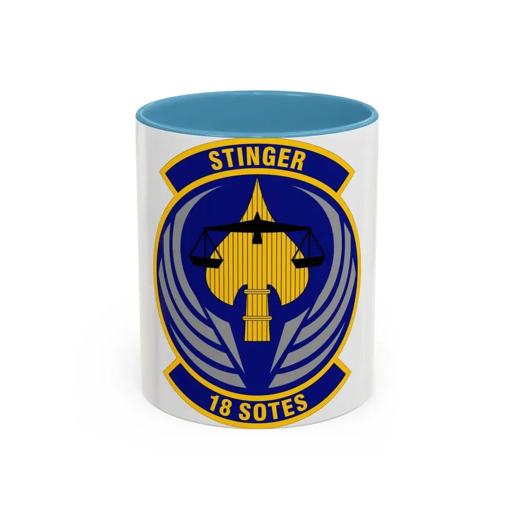18 Special Operations Test and Evaluation Squadron AFSOC (U.S. Air Force) Accent Coffee Mug 11oz Light Blue - Go Mug Yourself