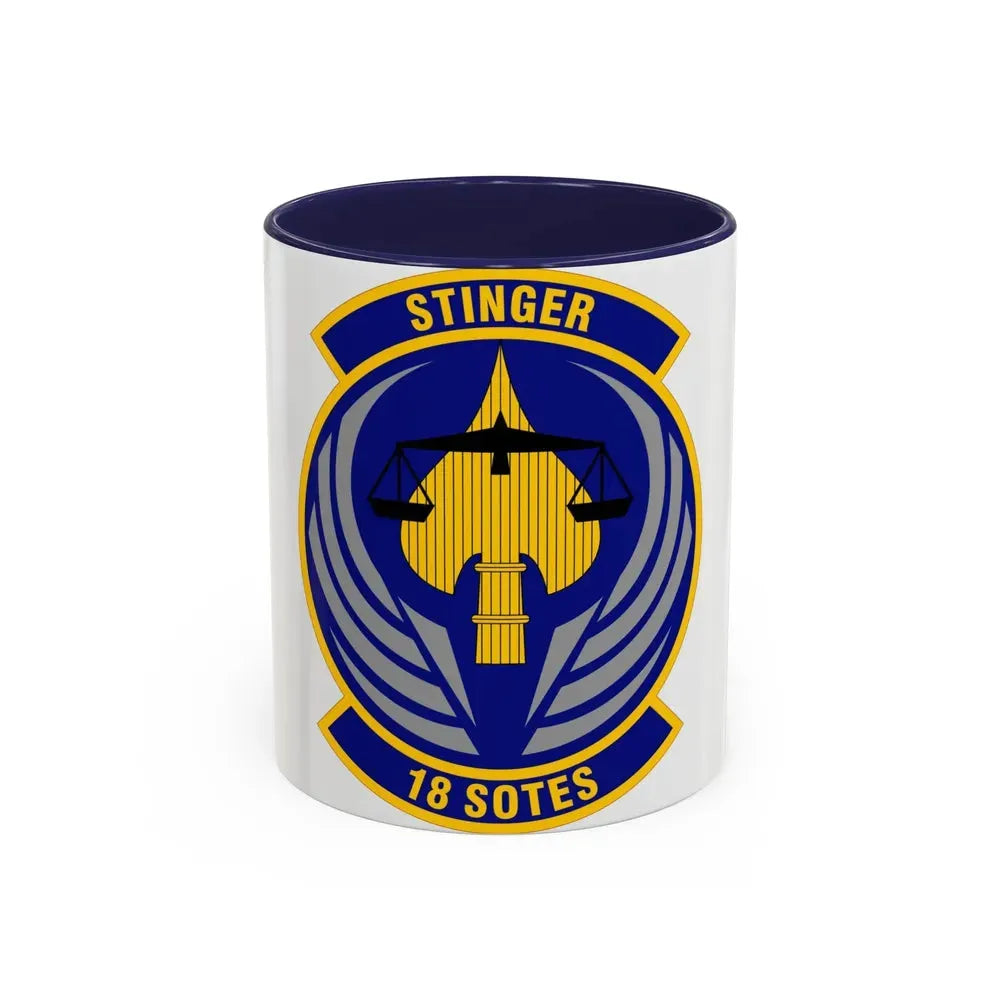 18 Special Operations Test and Evaluation Squadron AFSOC (U.S. Air Force) Accent Coffee Mug 11oz Navy - Go Mug Yourself