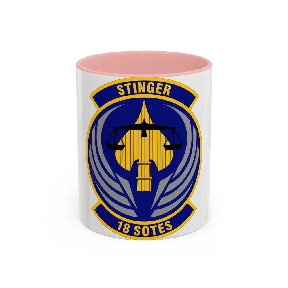 18 Special Operations Test and Evaluation Squadron AFSOC (U.S. Air Force) Accent Coffee Mug 11oz Pink - Go Mug Yourself
