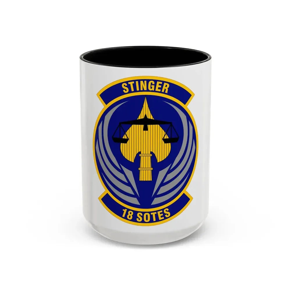 18 Special Operations Test and Evaluation Squadron AFSOC (U.S. Air Force) Accent Coffee Mug 15oz Black - Go Mug Yourself