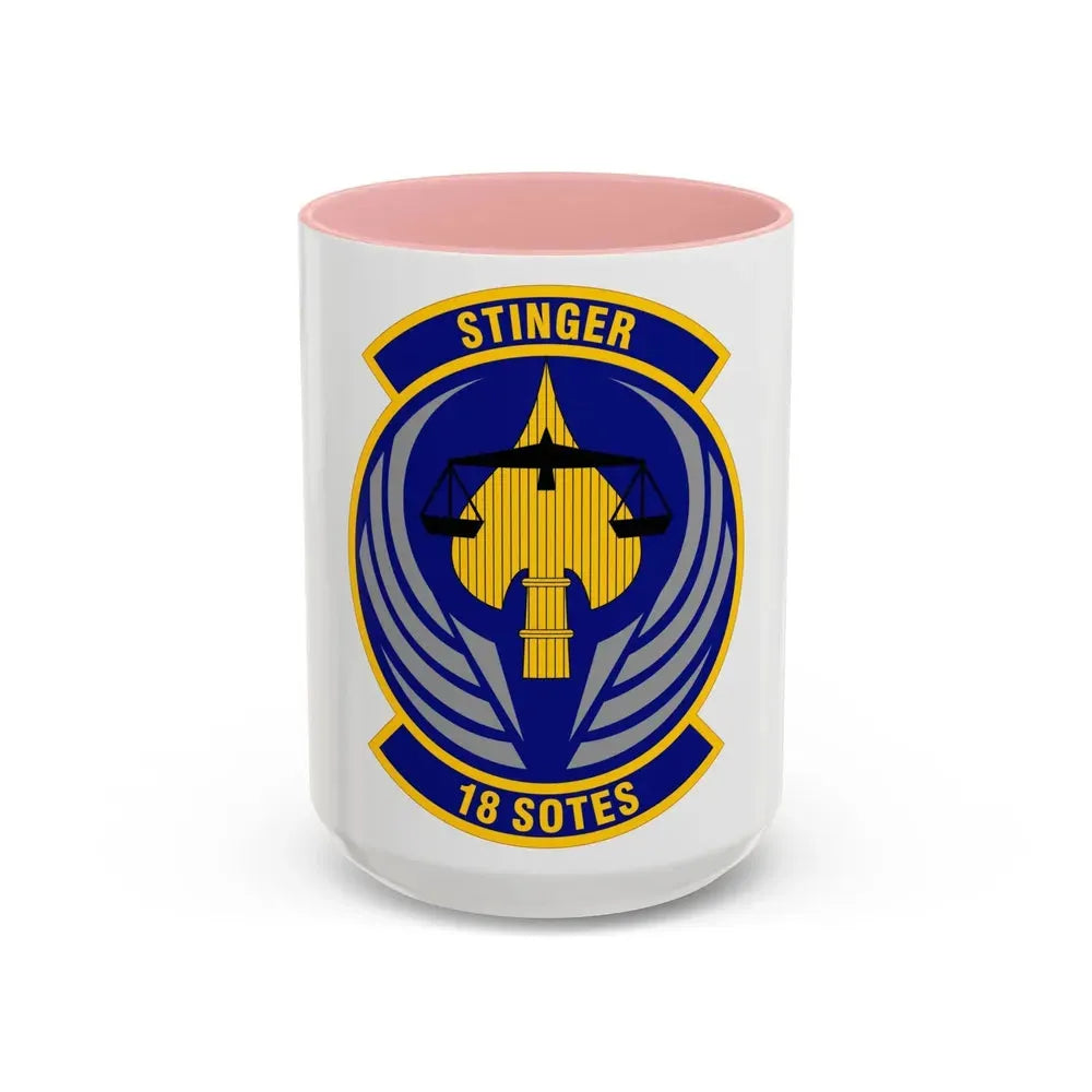 18 Special Operations Test and Evaluation Squadron AFSOC (U.S. Air Force) Accent Coffee Mug 15oz Pink - Go Mug Yourself