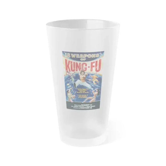 18 WEAPONS OF KUNG-FU 1977 Movie Poster - Frosted Pint Glass 16oz 16oz Frosted - Go Mug Yourself