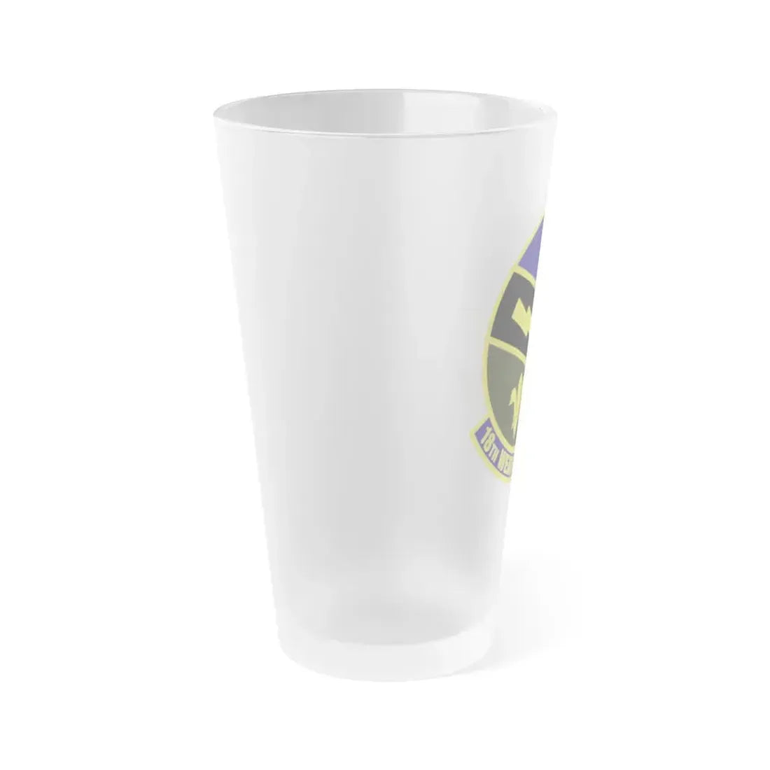 18 Weather Squadron ACC (U.S. Air Force) Frosted Pint Glass 16oz - Go Mug Yourself