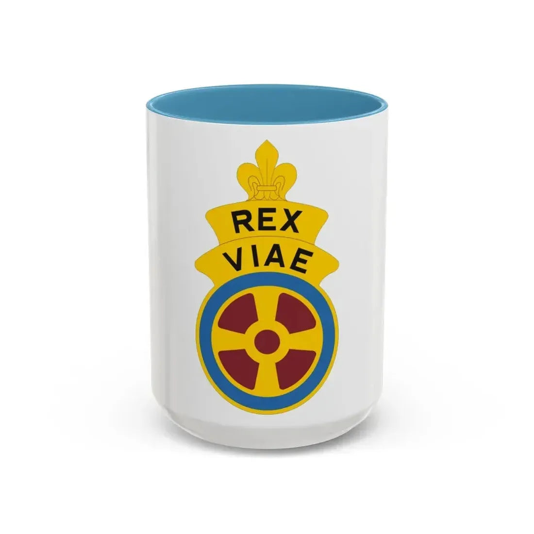 180 Transportation Battalion (U.S. Army) Accent Coffee Mug 15oz Light Blue - Go Mug Yourself