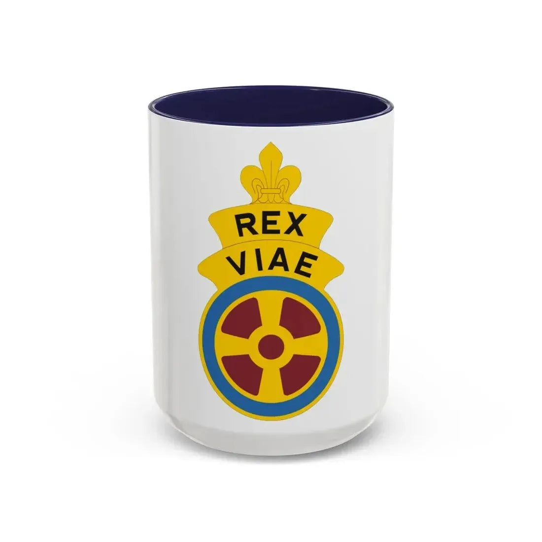 180 Transportation Battalion (U.S. Army) Accent Coffee Mug 15oz Navy - Go Mug Yourself