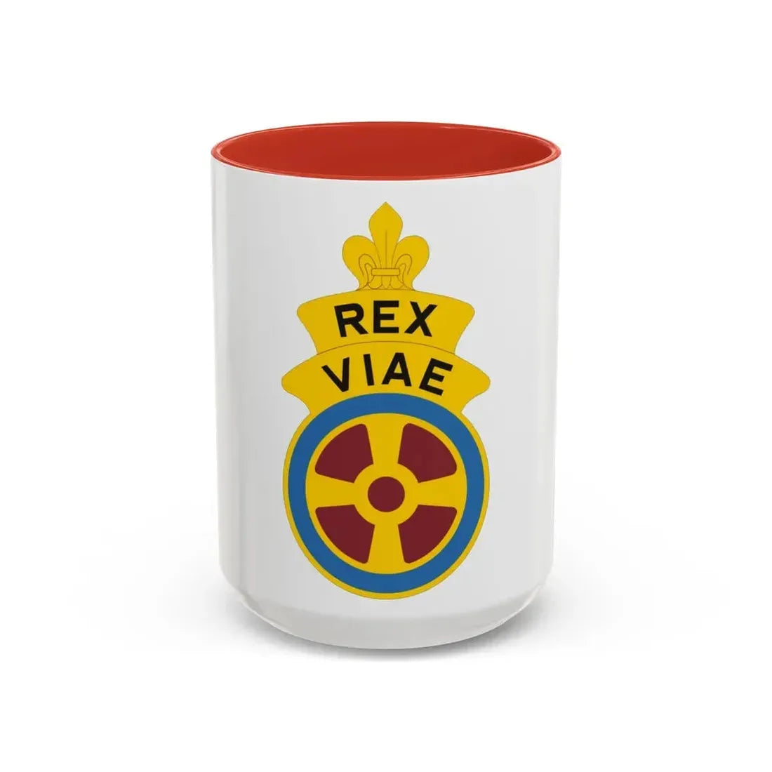 180 Transportation Battalion (U.S. Army) Accent Coffee Mug 15oz Red - Go Mug Yourself