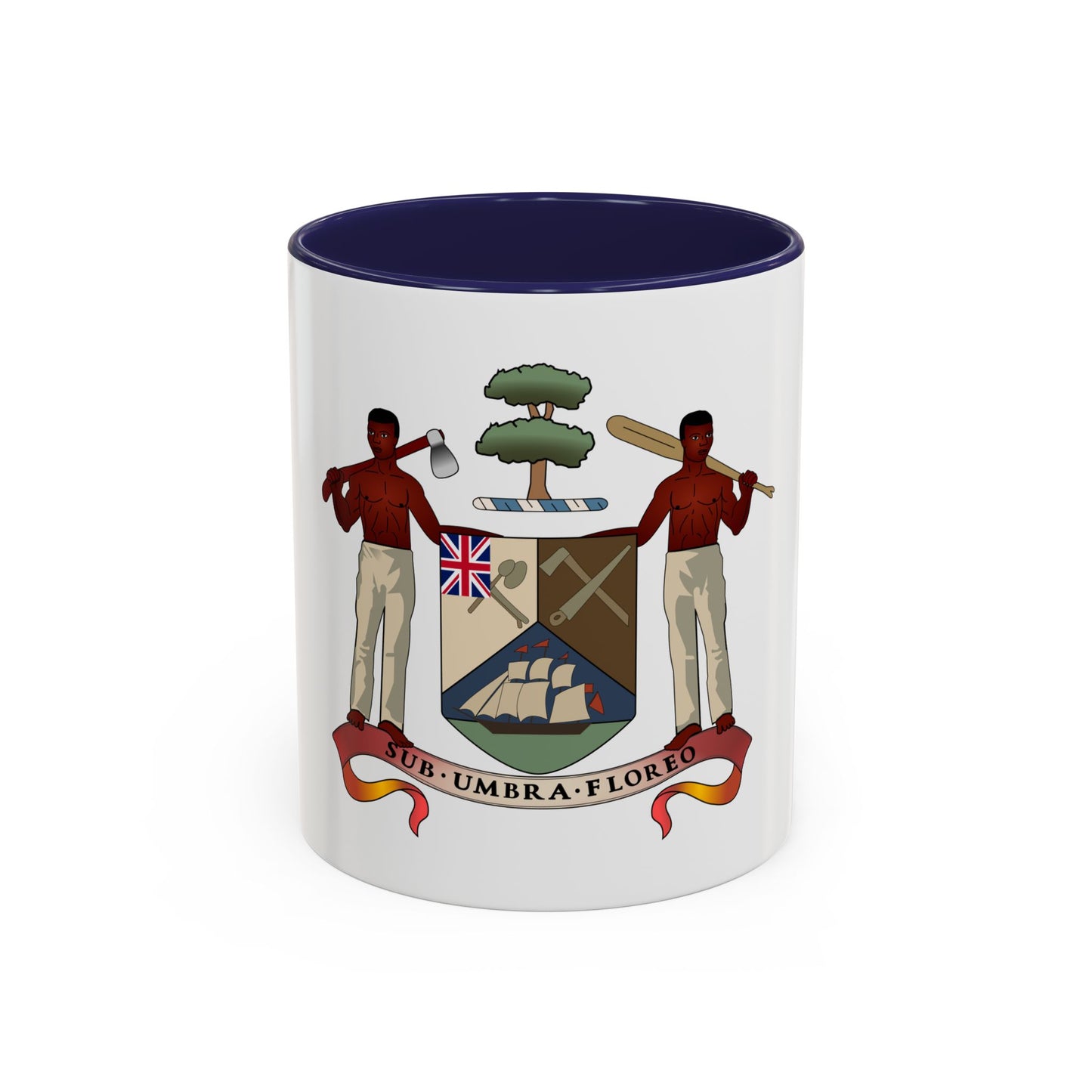 Coat of arms of British Honduras (1907-1967) - Accent Coffee Mug