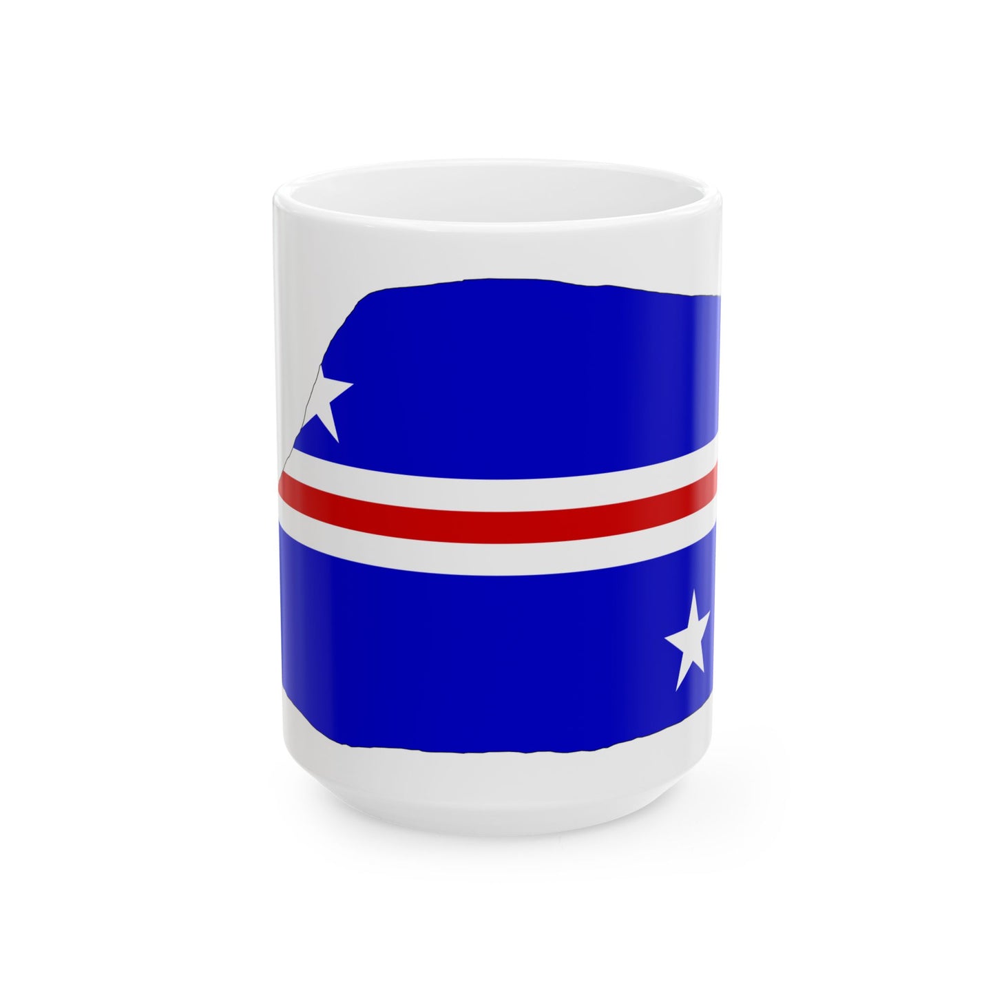 Jarvis Island flag map local (United States) White Coffee Mug