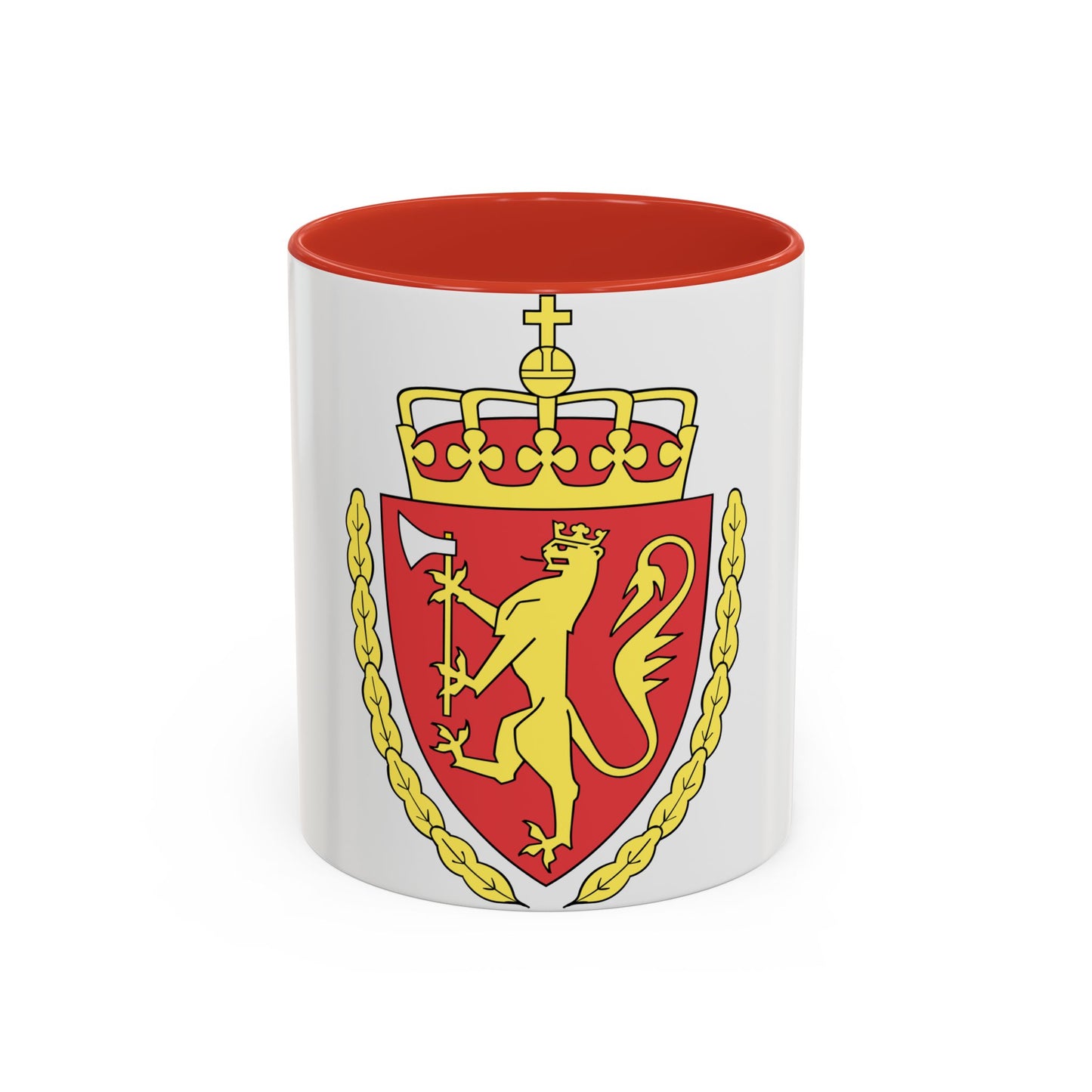 Coat of arms of the Norwegian Customs Service - Accent Coffee Mug