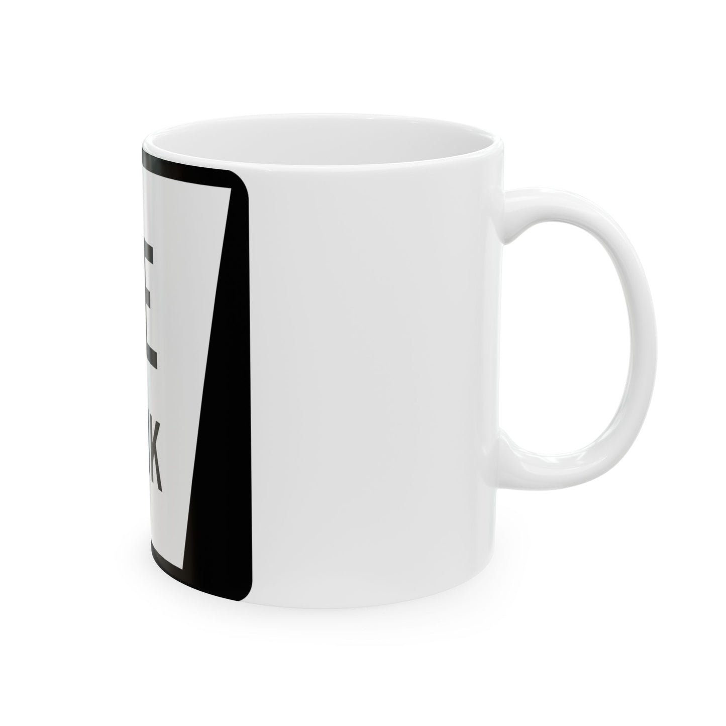 N LINK 1E (Nebraska) (Road Sign) White Coffee Mug