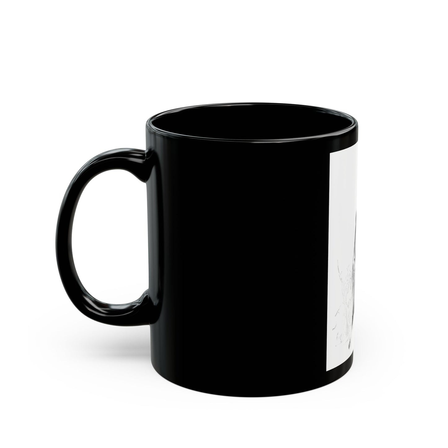Handmachers fashion illustration (3), 1948 - Black Coffee Mug