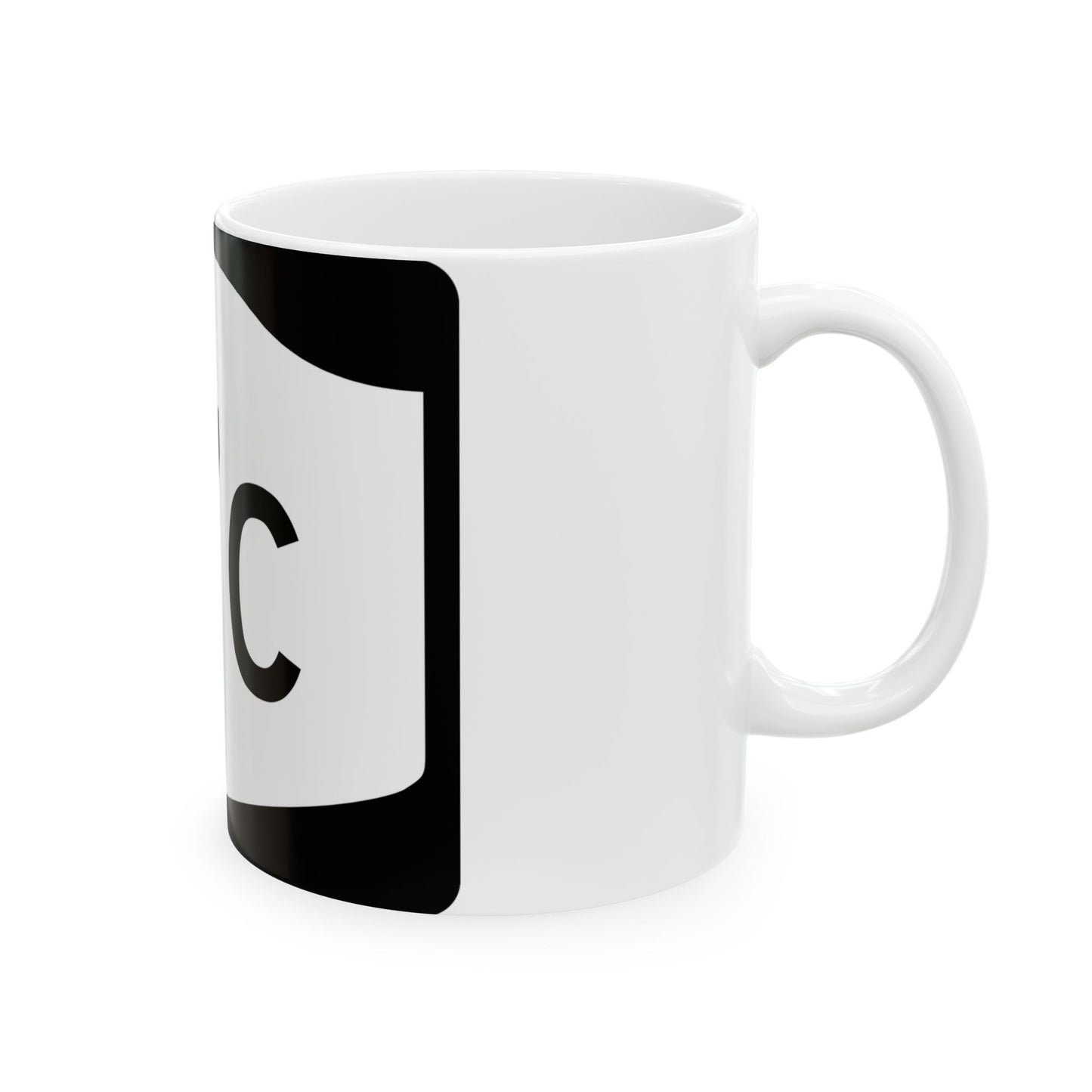 NY-17C (New York) (Road Sign) White Coffee Mug