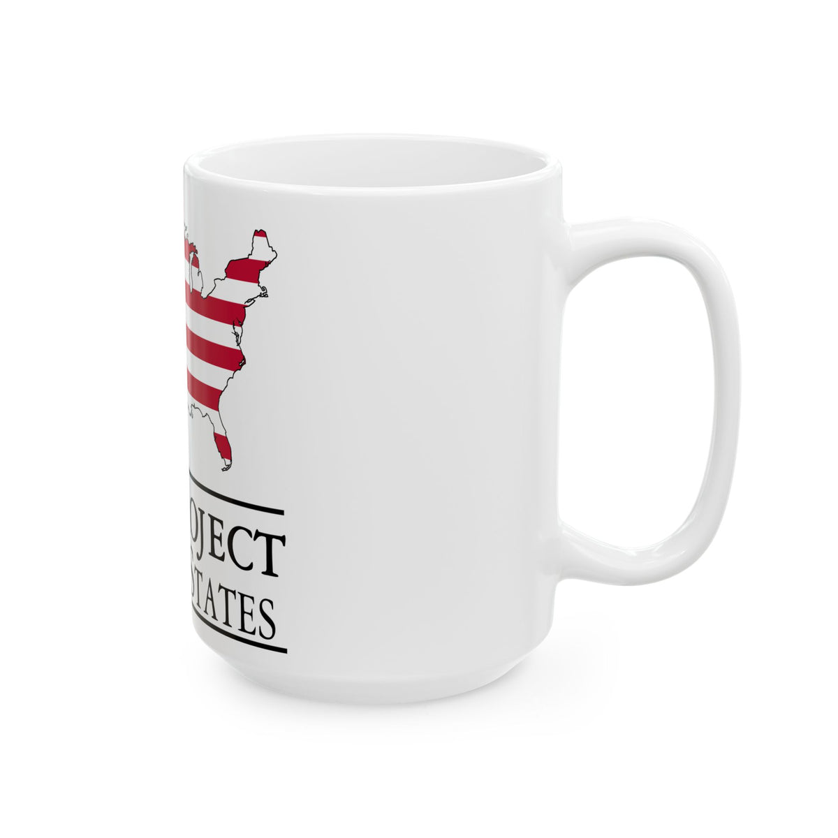 WikiProject United States logo (United States) White Coffee Mug
