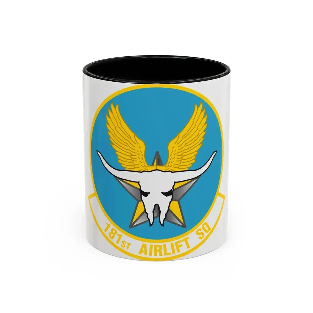 181 Airlift Squadron (U.S. Air Force) Accent Coffee Mug 11oz Black - Go Mug Yourself