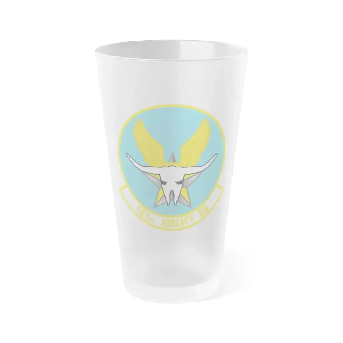 181 Airlift Squadron (U.S. Air Force) Frosted Pint Glass 16oz 16oz Frosted - Go Mug Yourself