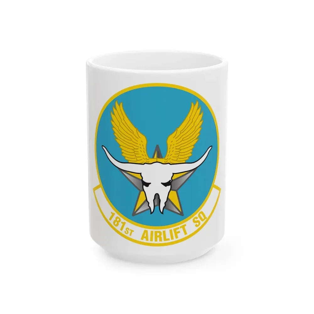 181 Airlift Squadron (U.S. Air Force) White Coffee Mug 15oz - Go Mug Yourself
