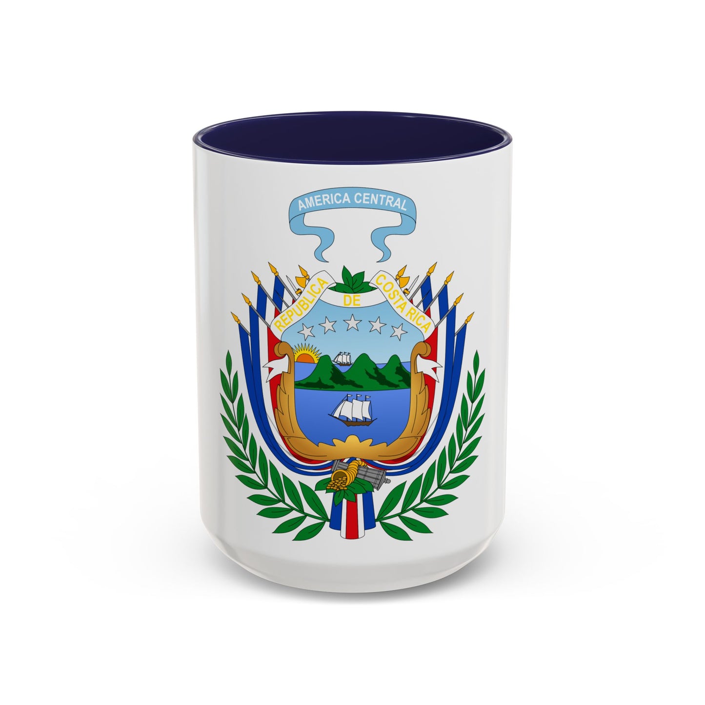 Coat of arms of Costa Rica (1848-1906) - Accent Coffee Mug