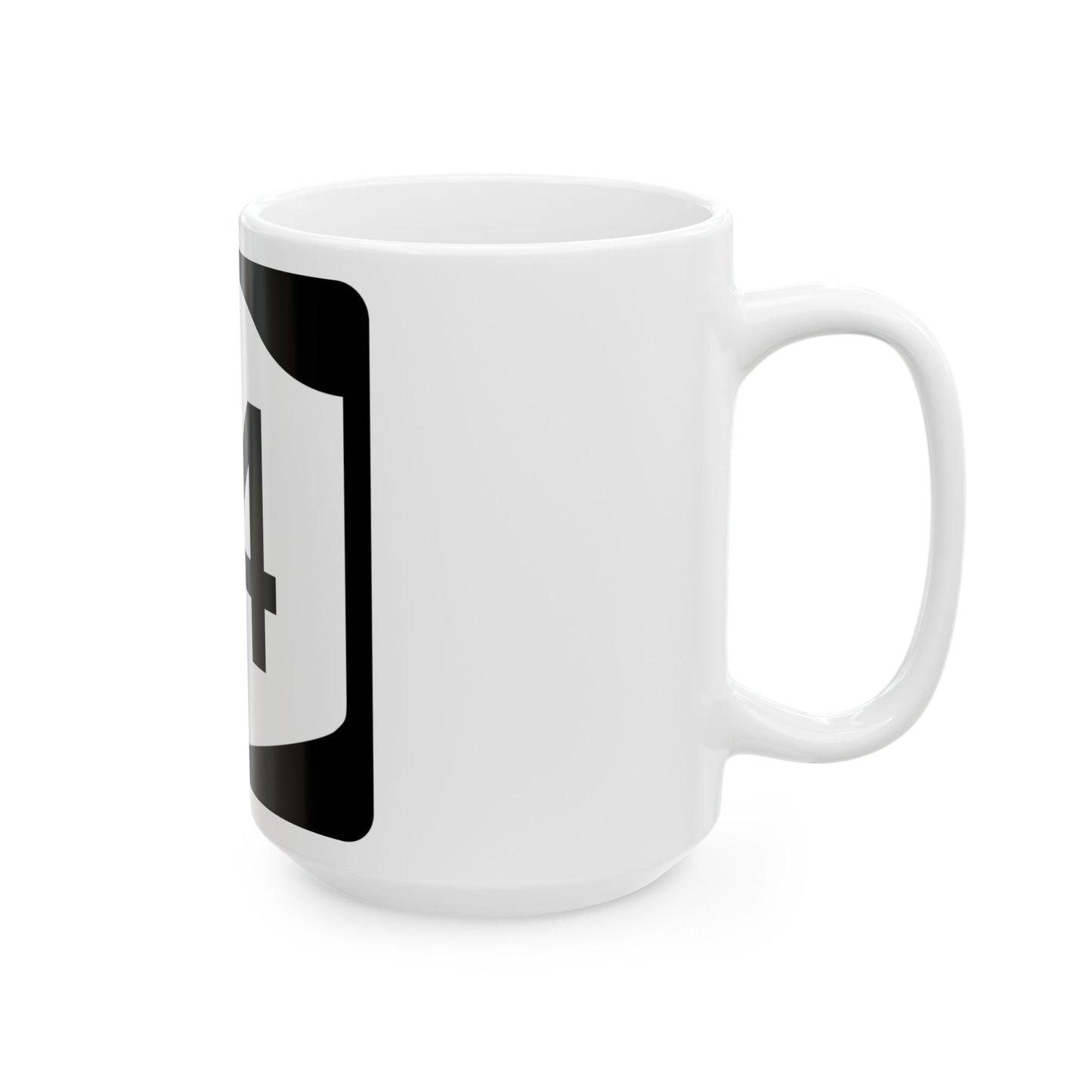 NY-14 (New York) (Road Sign) White Coffee Mug