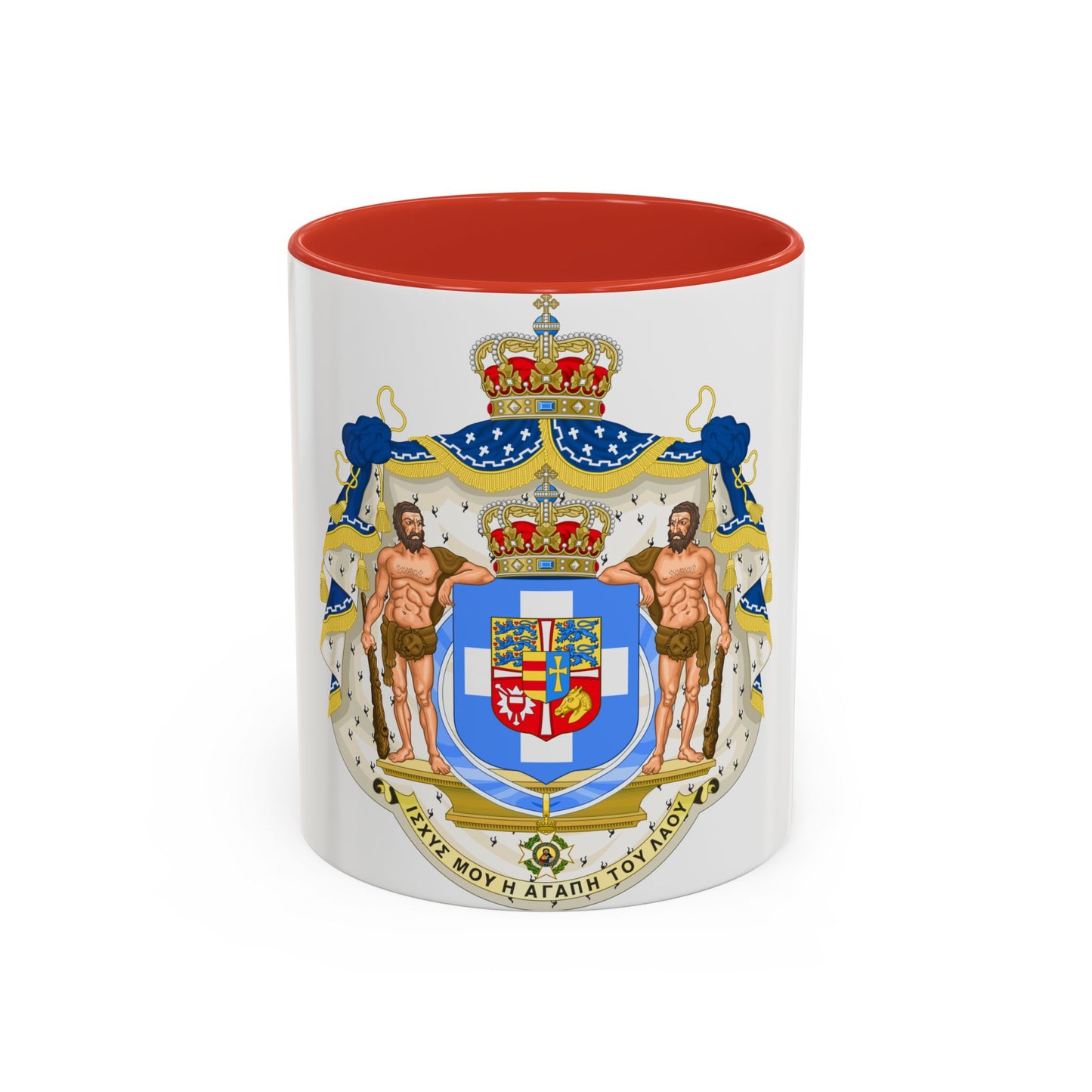 Royal Coat of Arms of Greece (1863-1936) - Accent Coffee Mug