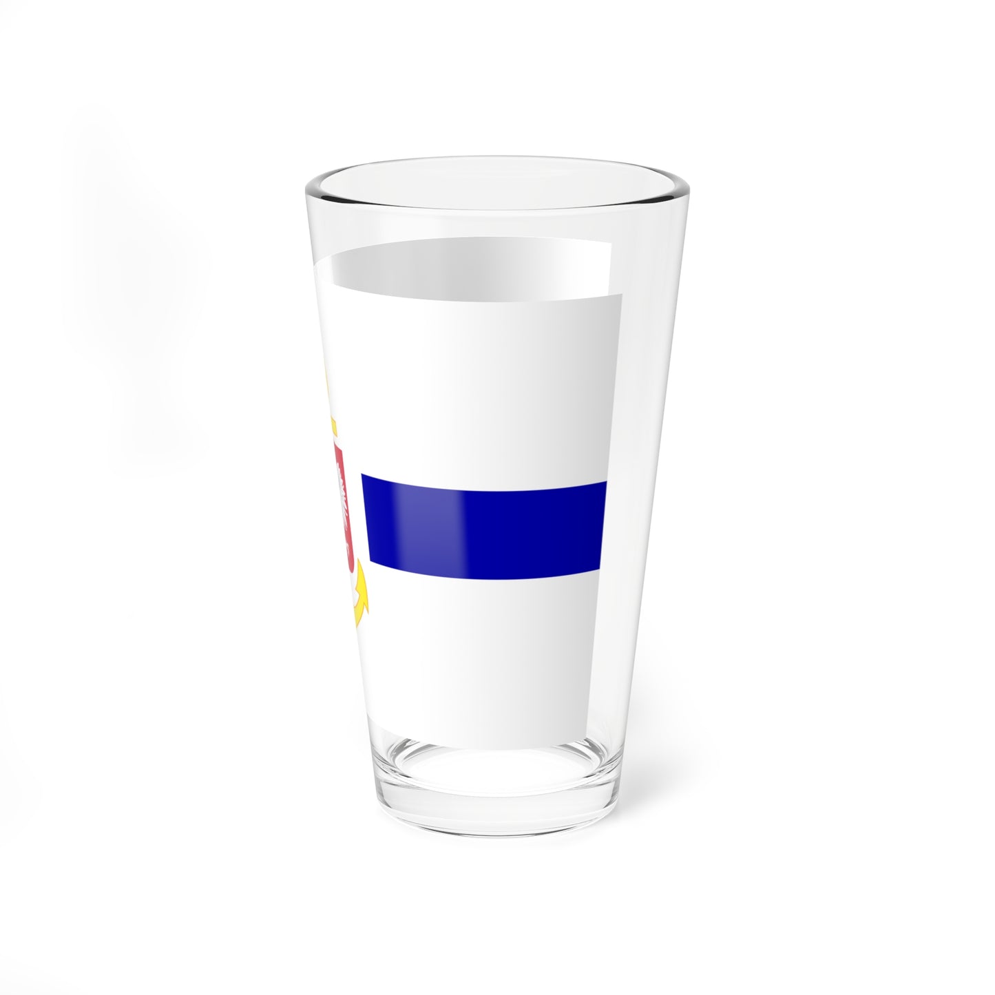 POL service flag blue (Poland) Pint Glass 16oz