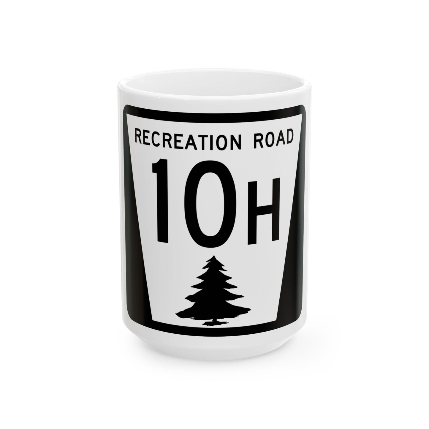 N REC 10H (Nebraska) (Road Sign) White Coffee Mug
