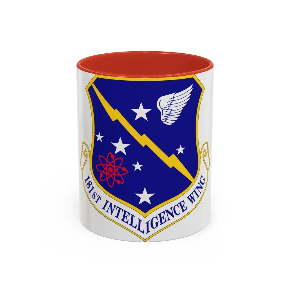 181st Intelligence Wing (U.S. Air Force) Accent Coffee Mug 11oz Red - Go Mug Yourself