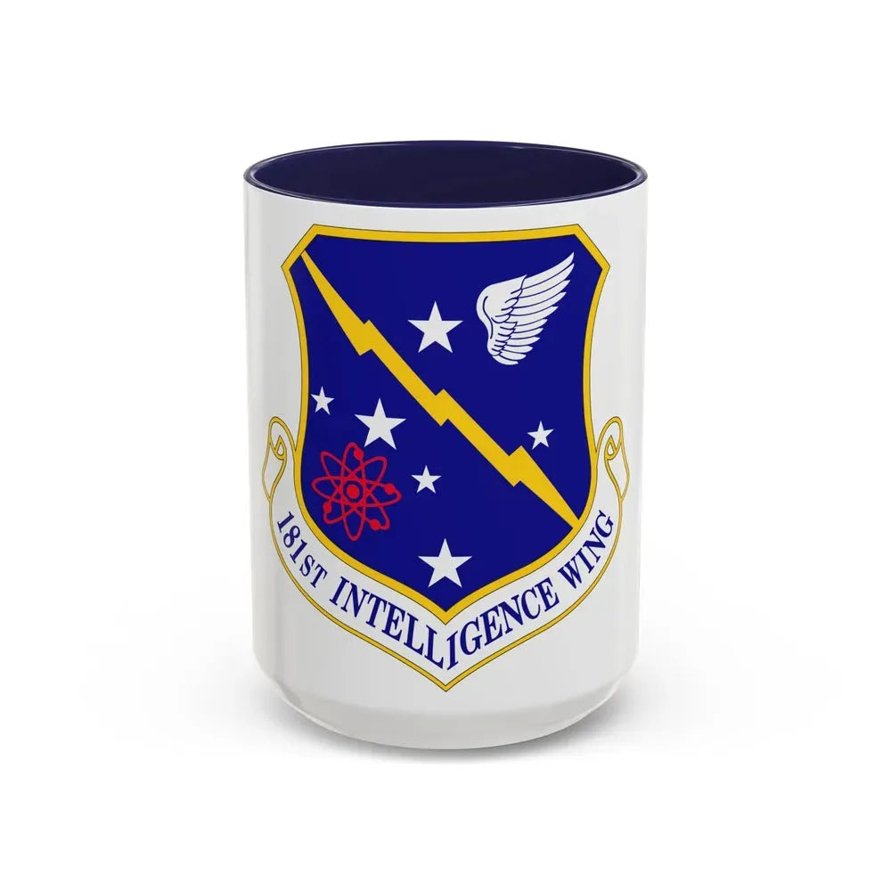 181st Intelligence Wing (U.S. Air Force) Accent Coffee Mug 15oz Navy - Go Mug Yourself