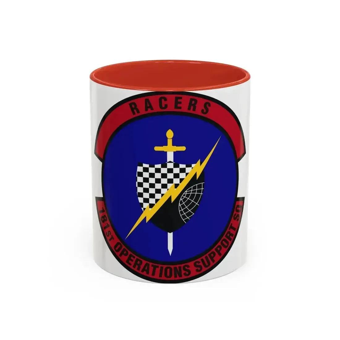 181st Operations Support Squadron (U.S. Air Force) Accent Coffee Mug 11oz Red - Go Mug Yourself